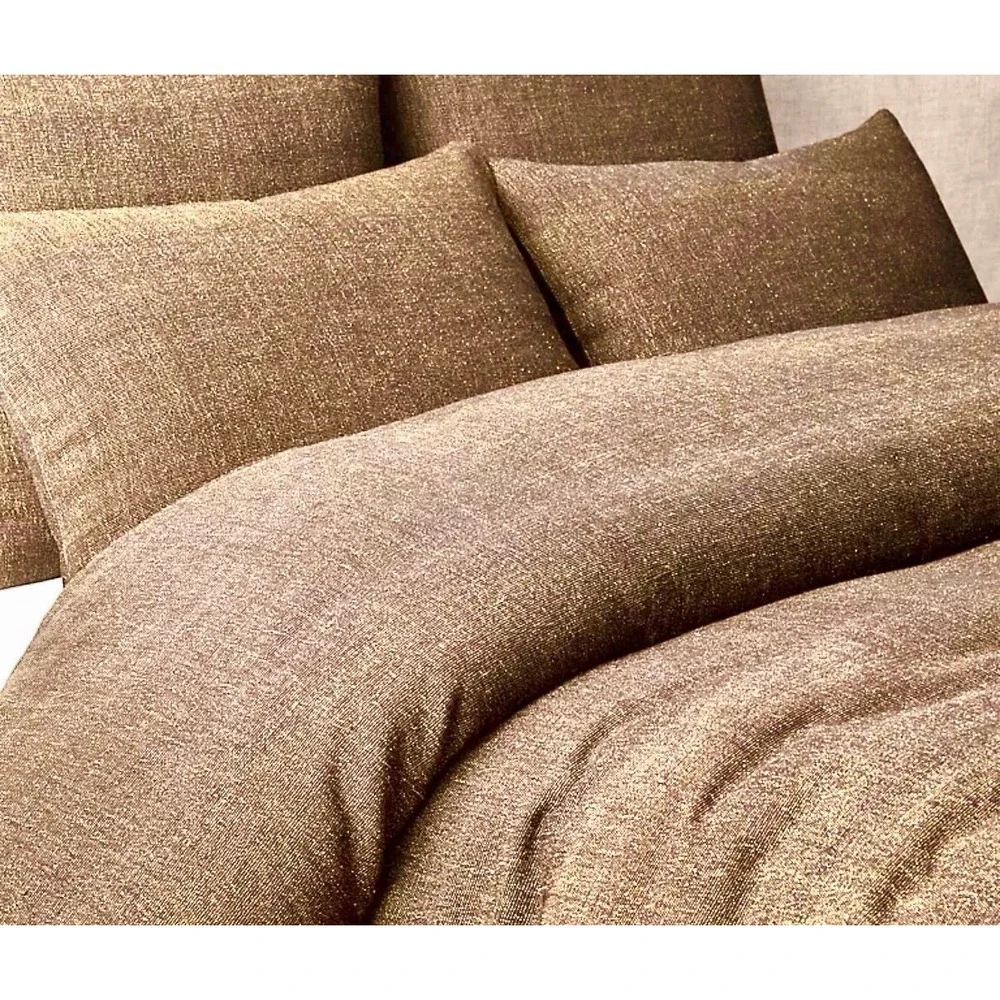 Restoration Hardware RH $2,500 NWT NAYA SILK & WOOL DUVET COVER & 2 SHAMS SET